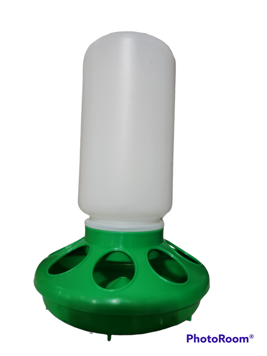 POULTRY FEEDER COMPLETE  1 QT. -  GREEN
