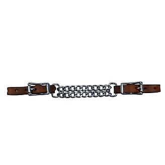 TOUGH1 NYLON CURB STRAP WITH DOUBLE CHAIN