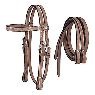 Mini Roughout Headstall with Reins