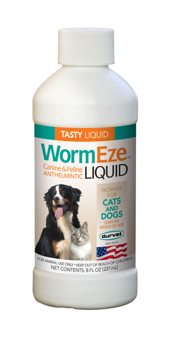 WormEze Liquid for Dogs & Cats 8oz