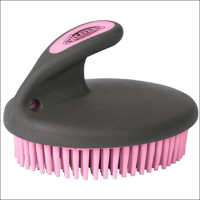 Palm Held Fine Curry Comb - PINK