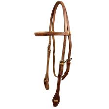 Stiched Headstall with Rawhide