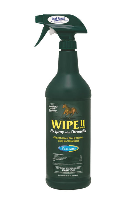 Wipe II Brand Fly Spray with Citronella - 32 oz