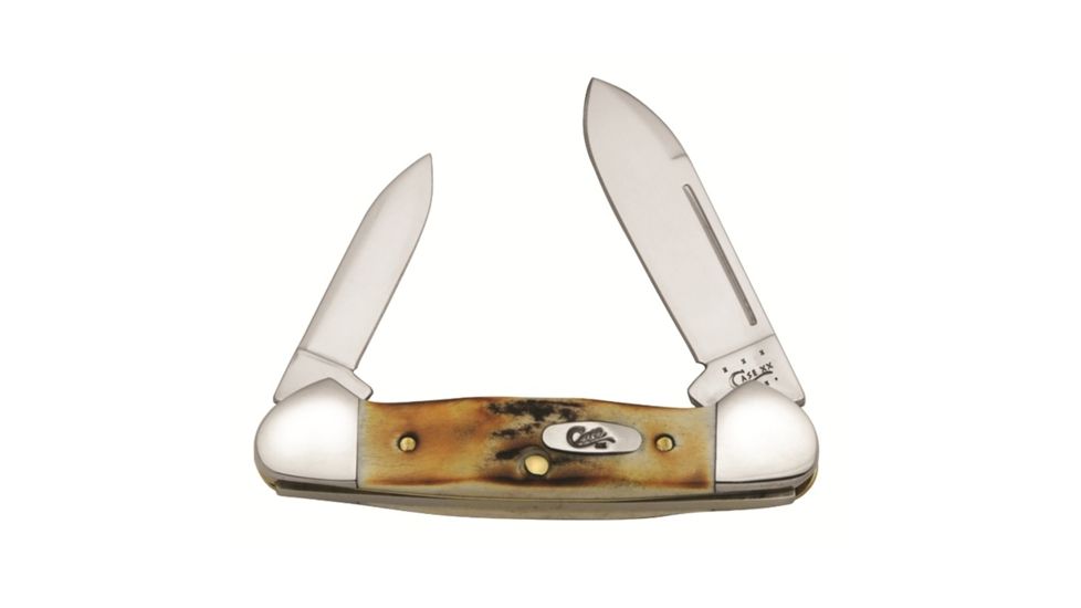 CASE XX - SS Stag Baby Butterbean Folding Knife,