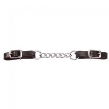 Royal King® Leather Curb Strap with Single Chain