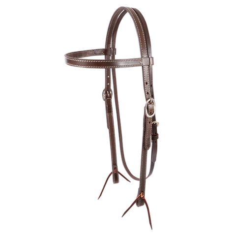 Harnes Headstall with stainless steel buckle and bit ties